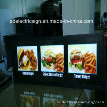 Aluminum LED Light Box Menu